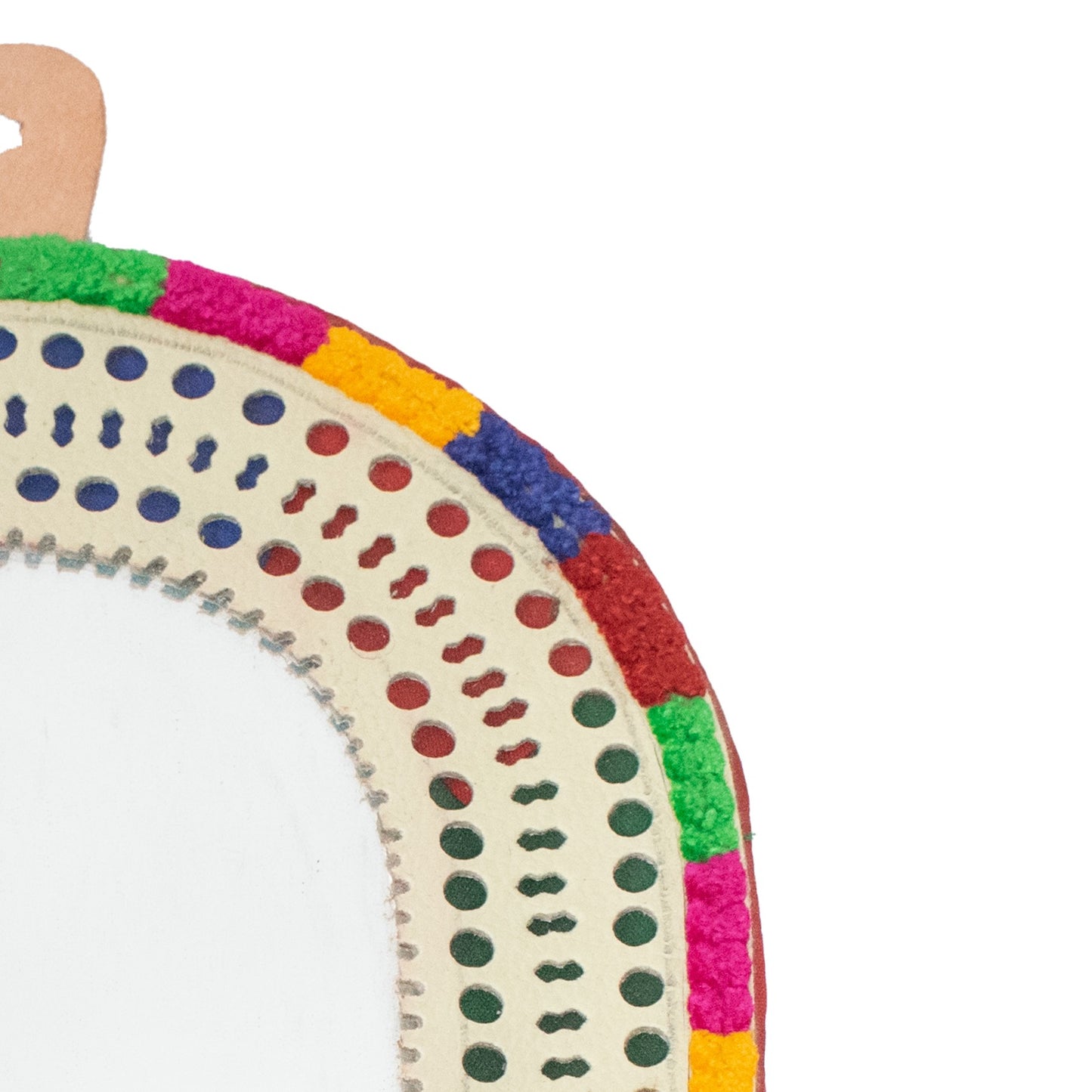 Bell Shaped Medium Mirror Leather Craft - SKU: 0011