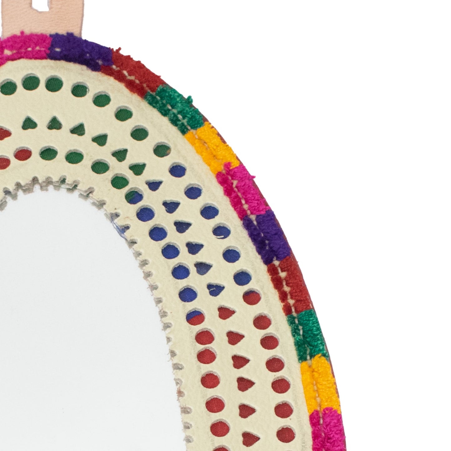 Oval Medium Mirror Leather Craft - SKU: 0012