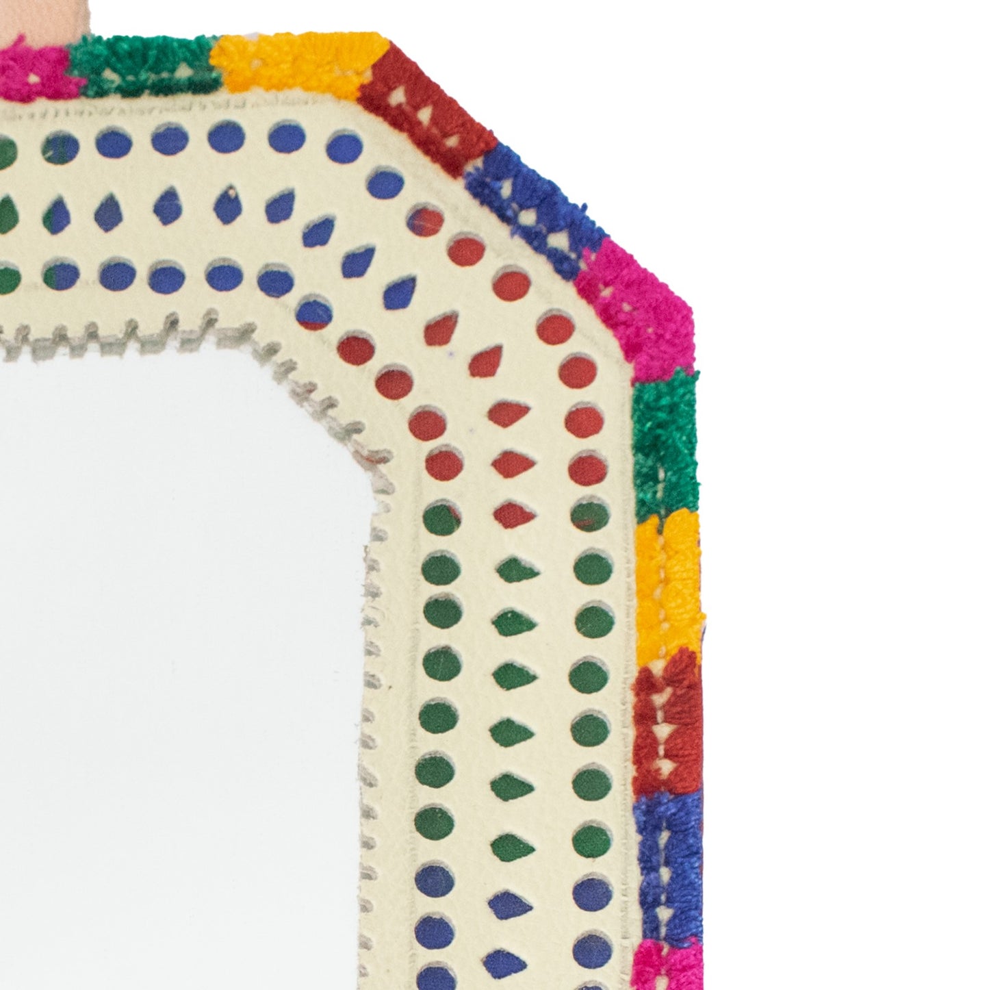 Rectangle with Cut & Cut Corner Medium Mirror Leather Craft - SKU: 0014