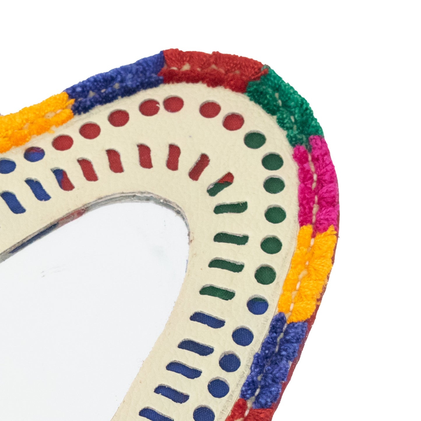 Heart Small Mirror Leather Craft - SKU: 0018