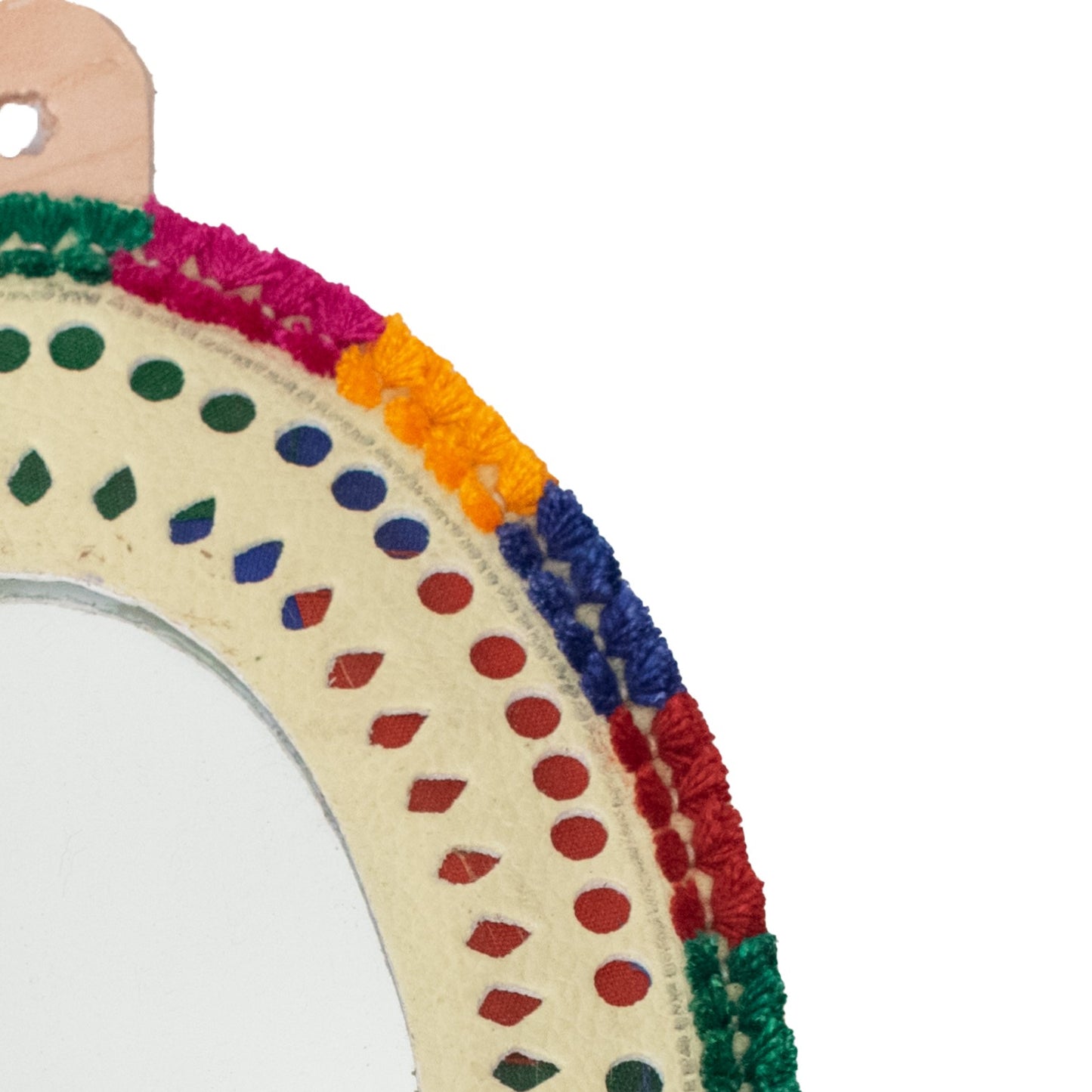 Oval Small Mirror Leather Craft - SKU: 0020