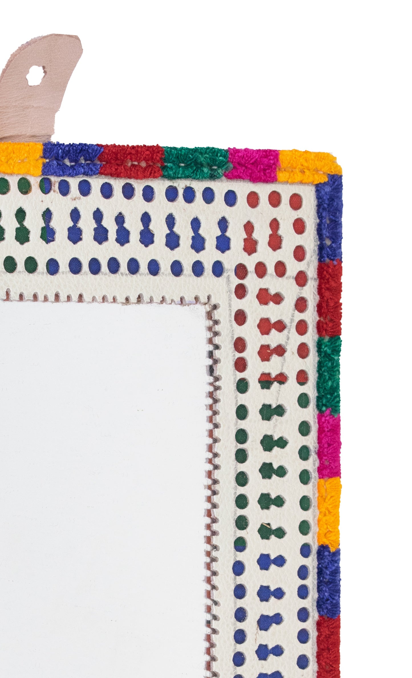 Leather Craft Punch Work Rexine Mirror Large - Rectangle within Rectangle - SKU: AH25601B