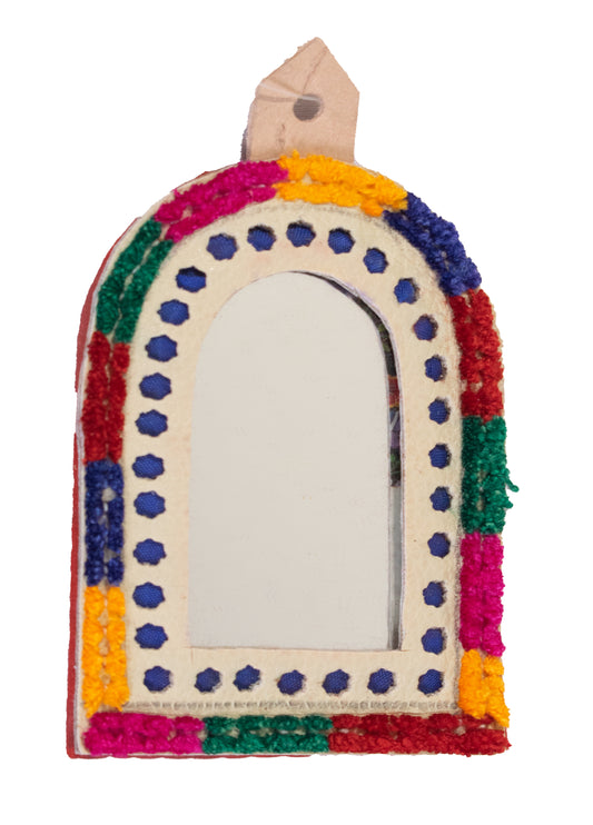 Leather Craft Punch Work Rexine Mirror Very Small - Bell - SKU: 0026