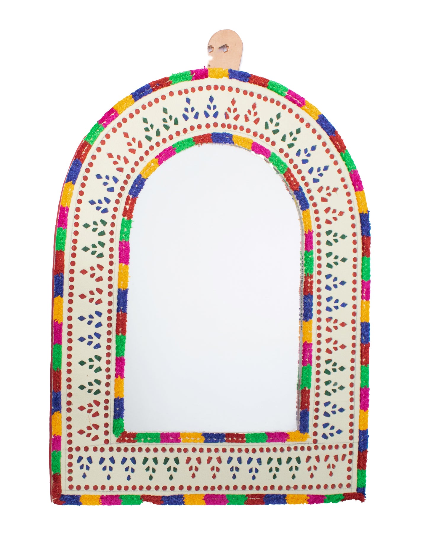 Leather Craft Punch Work Rexine Mirror  Very Large  - Bell  -  SKU: AH21603B