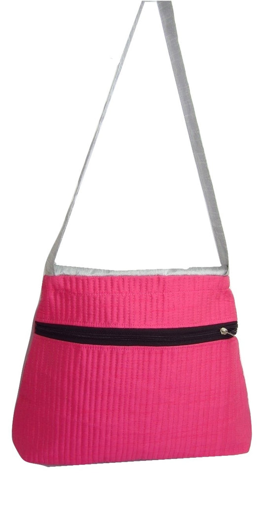 Ahir Work Raw Silk Sling Purse