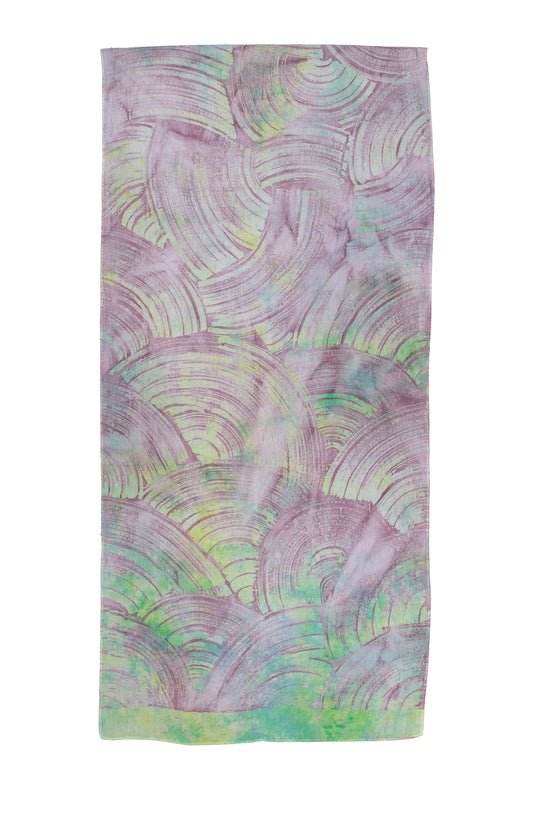 Wax Batik Cotton Natural Dye Stole   - 2.1 Mtr Length  -  SKU: RA04901M