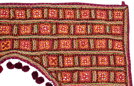 Simple Mirror Work Cotton Small Mirror Work Toran