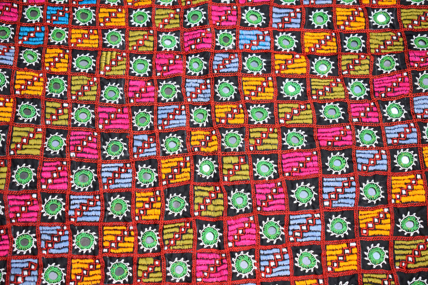 Kharek Work Cotton Wall Decoration - SKU: AH14403A