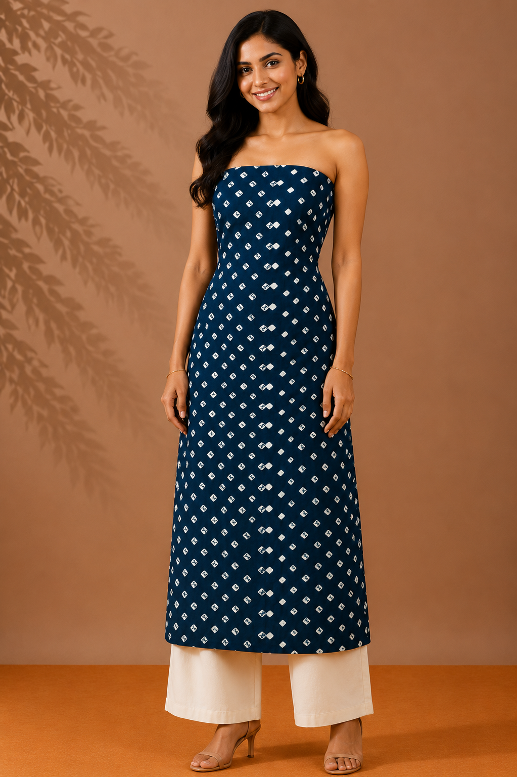 Bandhej [ Tie-Dye] Modal Silk Unstitched Kurta Fabric