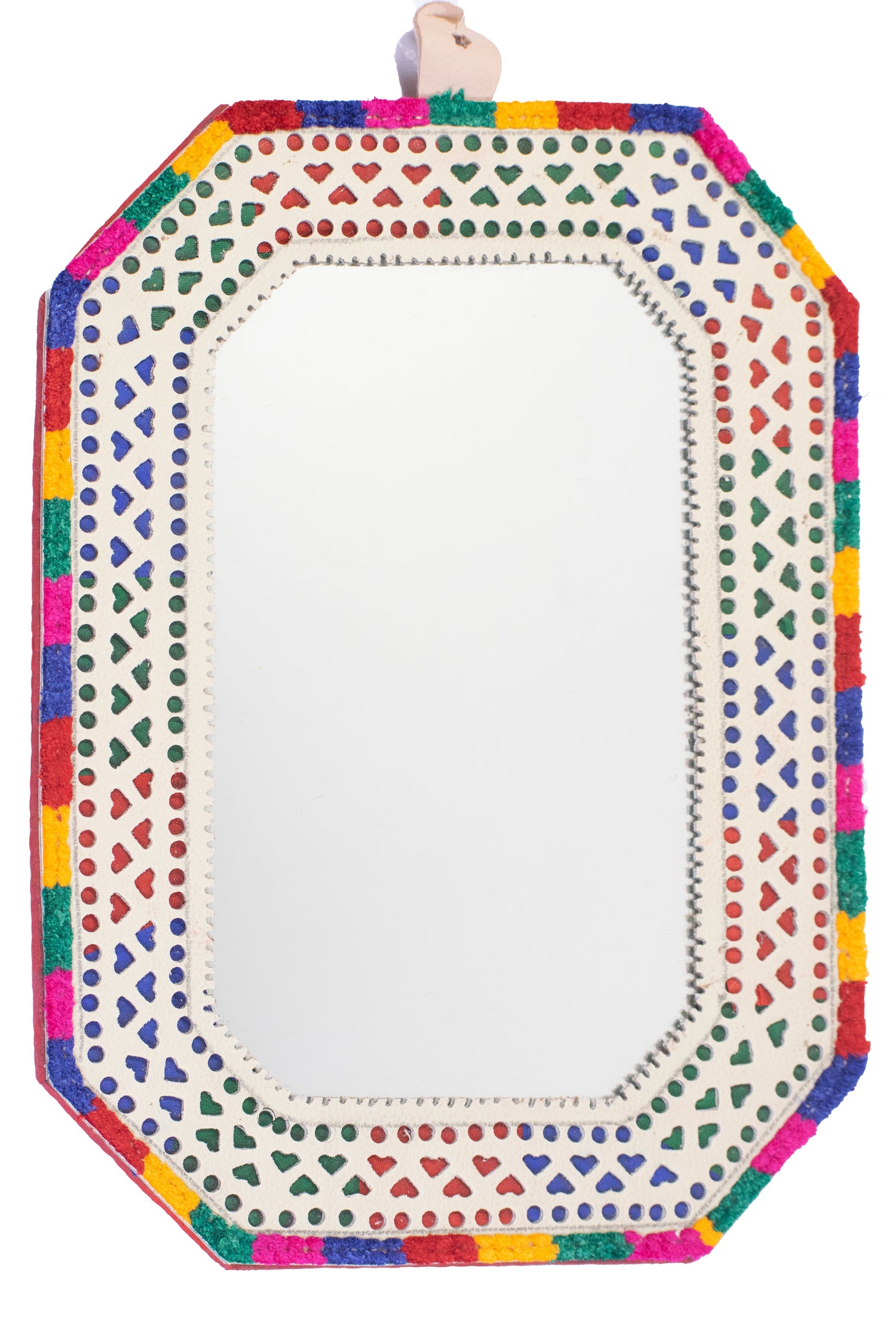 Leather Craft Handmade Mirrors - Size : Large @ 30 cms