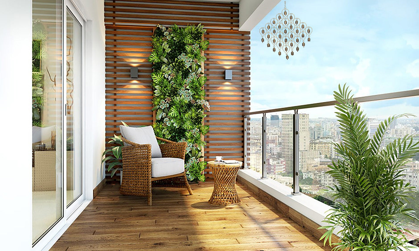 Hand Made Metal Bells Wrought Iron Copper-Zinc Coated Home Décor Chimes Cow Bell  - Cluster of Bells - 34 Bells - 58 cms Length    -  SKU : BEL-0102