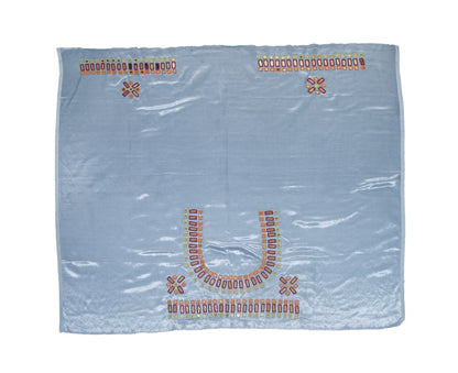 Cut Mirror Work Mashru Silk Hand Embroidery Blouse - Unstitched   - 1 Mtr Length    -  SKU : SH19A01A