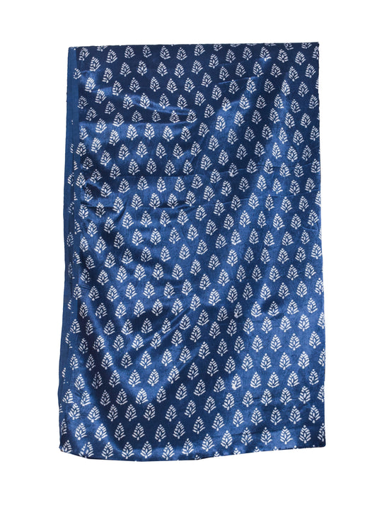 Screen Print Hand Printed Mashru Silk Blouse - Unstitched  - 1 Mtr Length    -  SKU : EK20301B