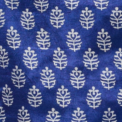 Screen Print Hand Printed Mashru Silk Blouse - Unstitched  - 1 Mtr Length    -  SKU : EK20301S