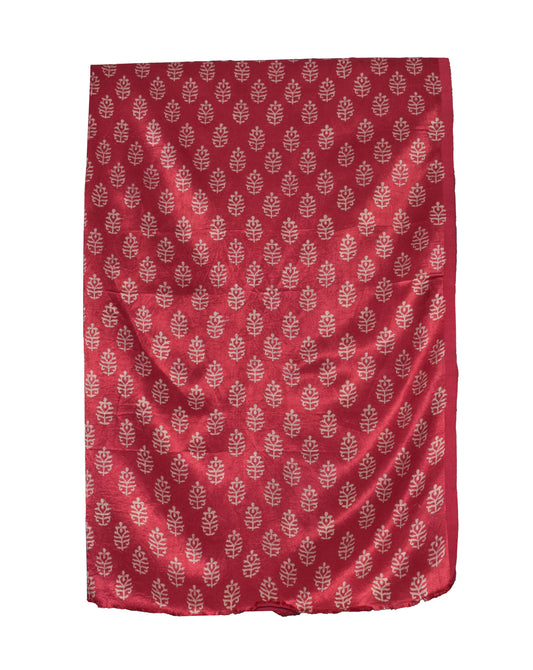 Screen Print Hand Printed Mashru Silk Blouse - Unstitched  - 1 Mtr Length    -  SKU : EK20301U