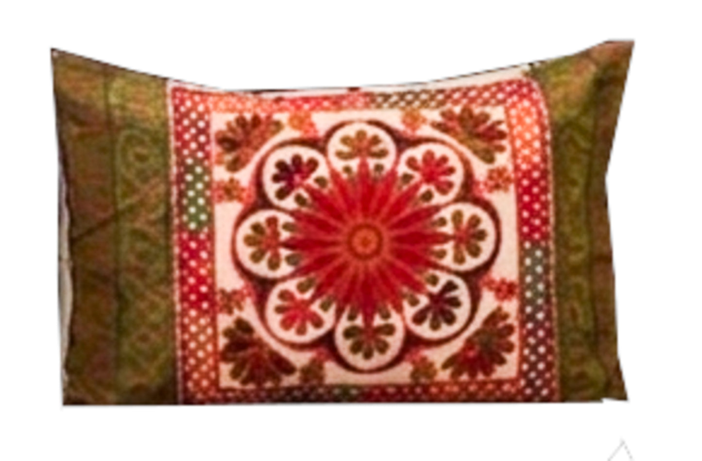 Machine Embroidery Cotton Double Bedsheet - Double  - 7 Feet Length   -  SKU : NC09A04A