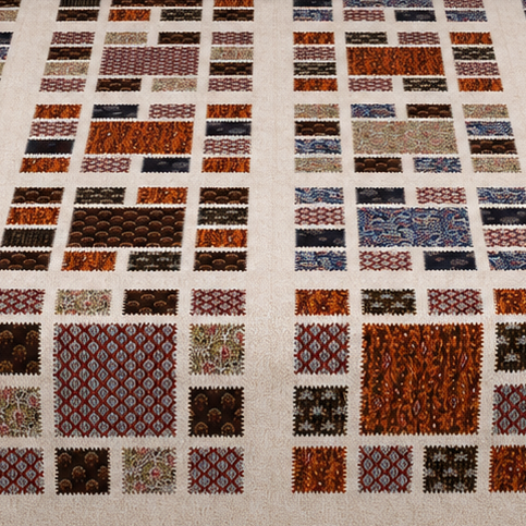 Ajrakh Cotton Natural Dye Kutchi Galicha Hand Block Print Bedsheet - Double King Size - 108 Inch Length   -  SKU : KD09601A
