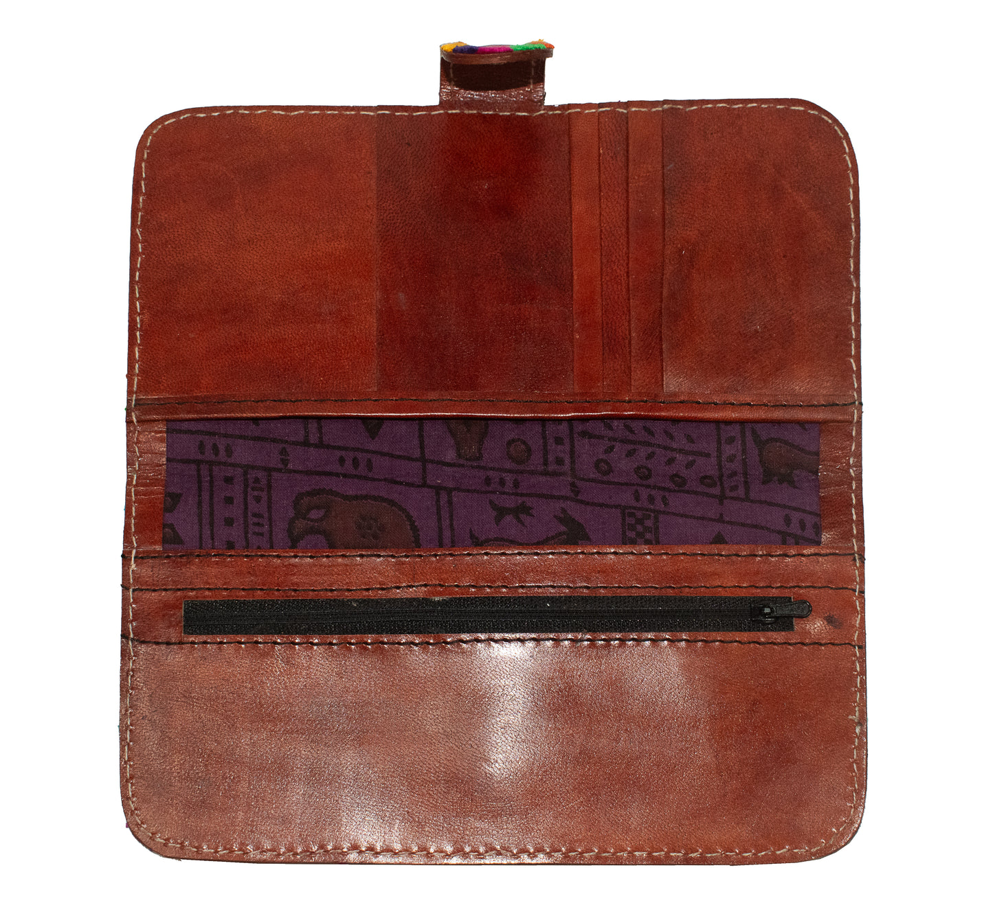 Torni - Leather Art Pure Leather Leathercraft Hand Made Card Holder  - 13 cms Length    -  SKU : AB15803A