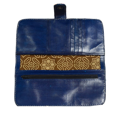 Leather Craft Pure Leather Leathercraft Hand Made Card Holder  - 13 cms Length    -  SKU : AB22401A