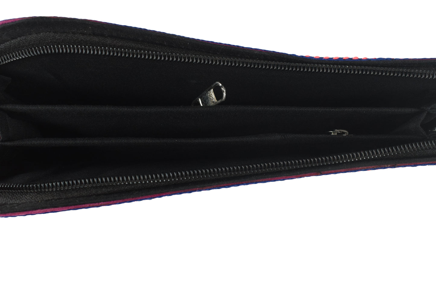 Leather Craft Punch Work Pure Leather Hand Embroidered Bavalia Work Clutch Mirror Work - 25 cms Length    -  SKU : AB02C01G