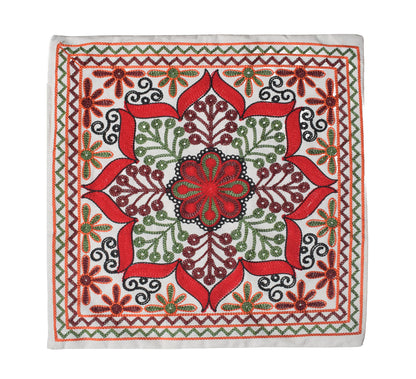 Machine Embroidery Cotton Set Of Five Cushion Cover  - 43 cms Length   -  SKU : NC19402A