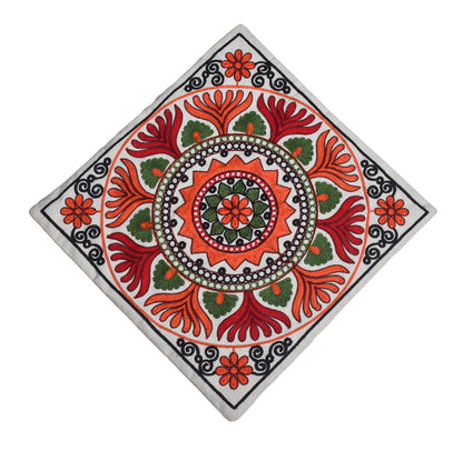 Machine Embroidery Cotton Set Of Five Cushion Cover  - 43 cms Length   -  SKU : NC19402E