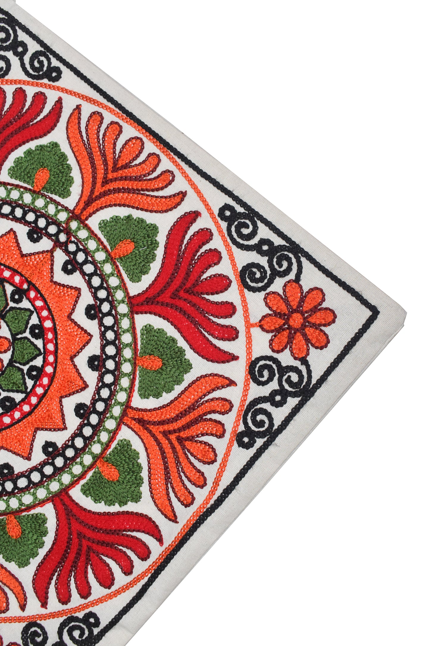 Machine Embroidery Cotton Set Of Five Cushion Cover  - 43 cms Length   -  SKU : NC19402E