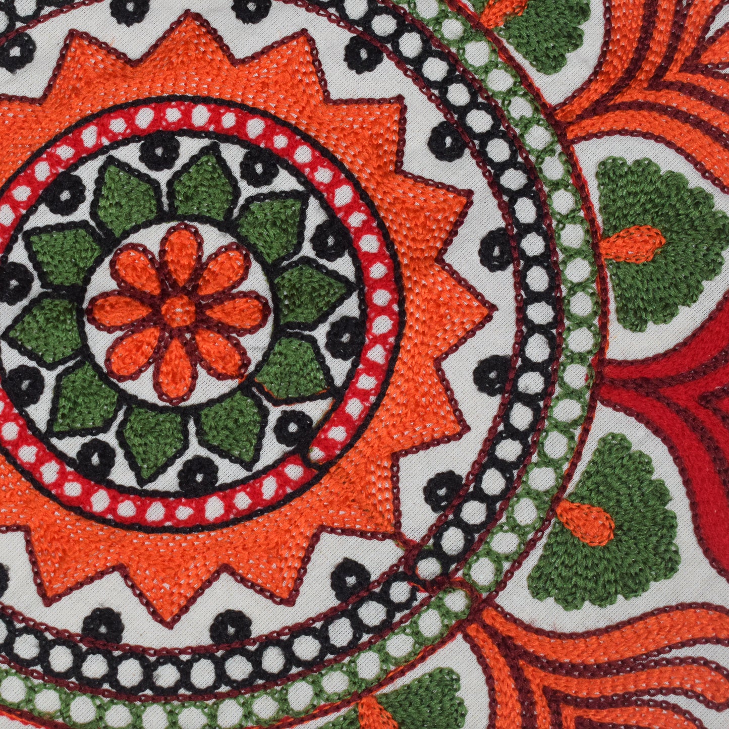 Machine Embroidery Cotton Set Of Five Cushion Cover  - 43 cms Length   -  SKU : NC19402E