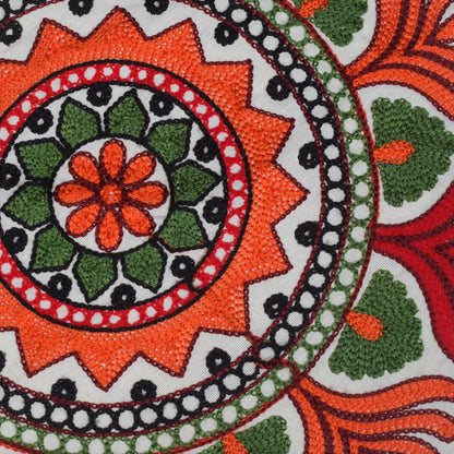 Machine Embroidery Cotton Set Of Five Cushion Cover  - 43 cms Length   -  SKU : NC19402E