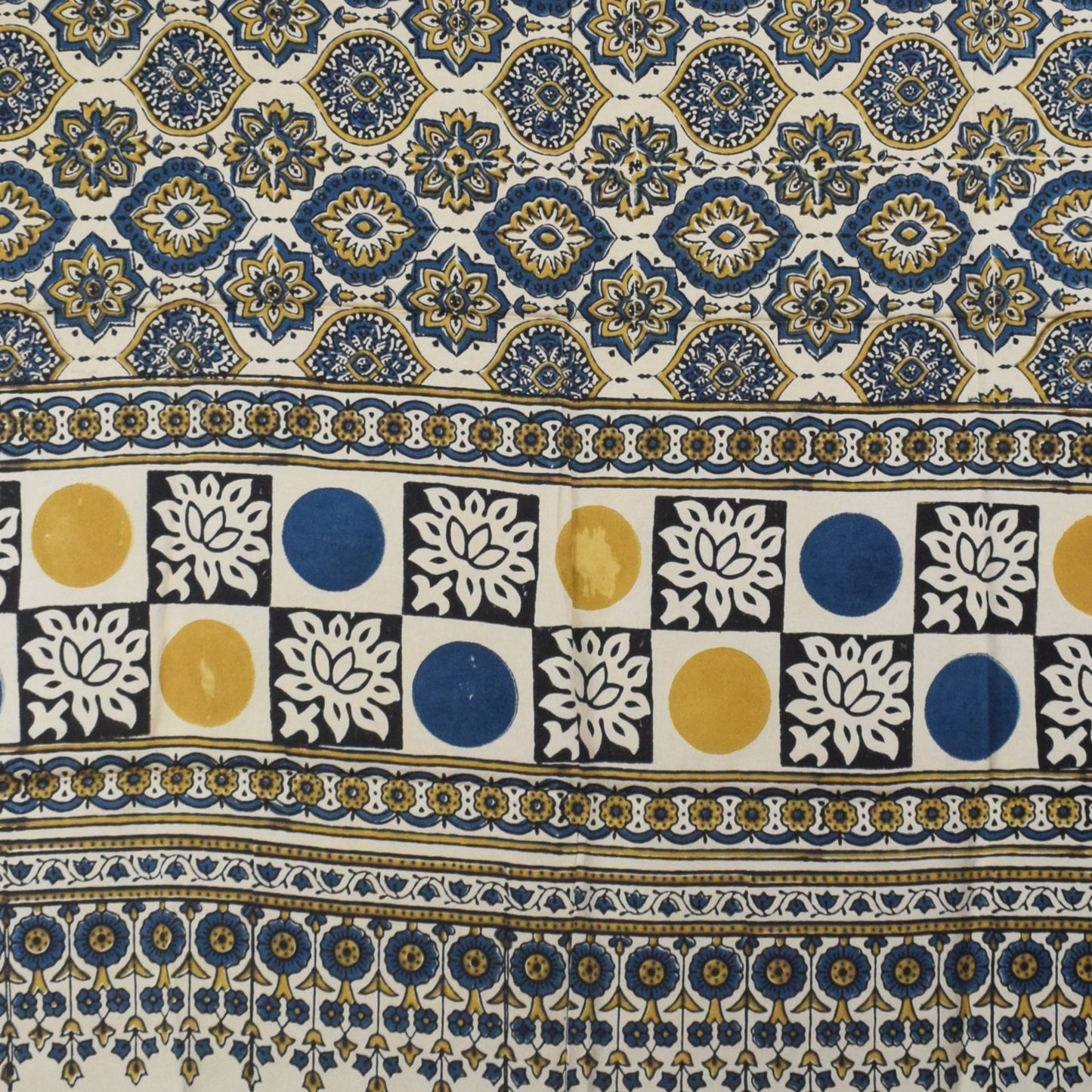 Ajrakh Modal Silk Natural Dye Hand Block Print Dupatta  - 2.5 Mtr Length    -  SKU : AI27802J