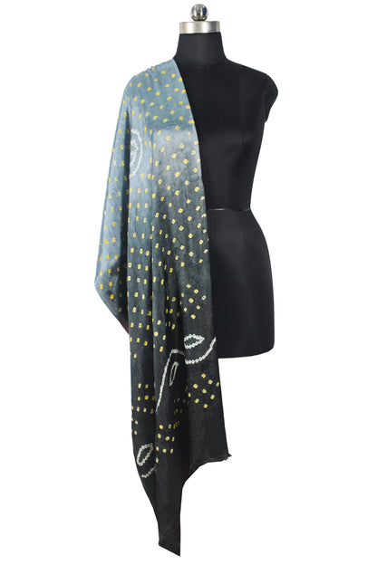 Bandhej [ Tie-Dye] Modal Silk Multi (Bandhej - Tie Dye) Dupatta  - 2.2 Mtr Length    -  SKU : KK04501I