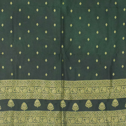 Plain Dyeing Dola Silk Butta Designs Dupatta with Nakshi Border - 2.35 Mtr Length    -  SKU : AI18C01A