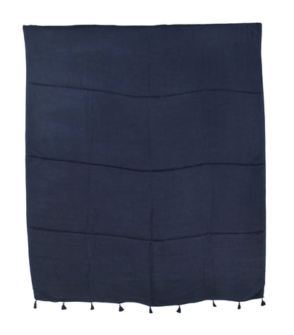Plain Dyeing Modal Silk Dupatta with Tassels - 2.5 Mtr Length   -  SKU : 0106-DBDB