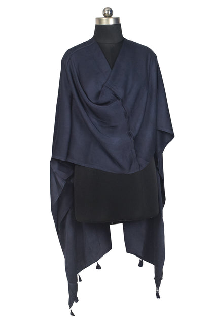 Plain Dyeing Modal Silk Dupatta with Tassels - 2.5 Mtr Length   -  SKU : 0106-DBDB