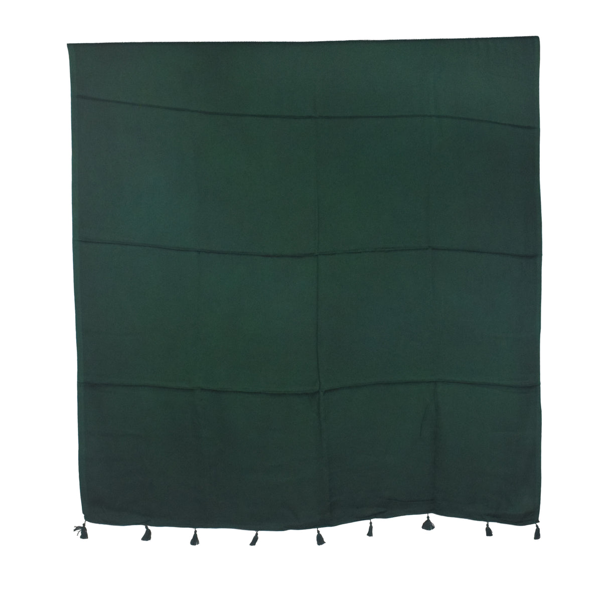 Plain Dyeing Modal Silk Dupatta with Tassels - 2.5 Mtr Length   -  SKU : 0106-GRGR