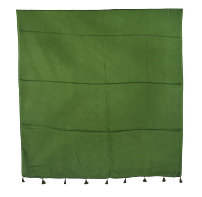 Plain Dyeing Modal Silk Dupatta with Tassels - 2.5 Mtr Length   -  SKU : 0106-LGLG