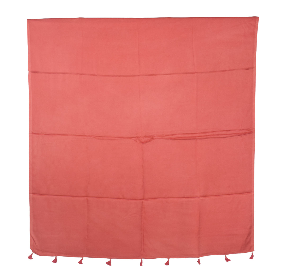 Plain Dyeing Modal Silk Dupatta with Tassels - 2.5 Mtr Length   -  SKU : 0106-PHPH