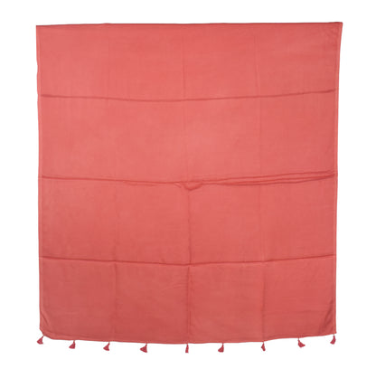 Plain Dyeing Modal Silk Dupatta with Tassels - 2.5 Mtr Length   -  SKU : 0106-PHPH
