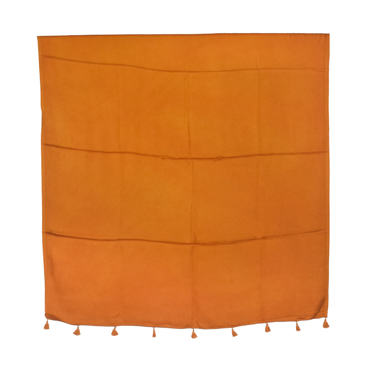 Plain Dyeing Modal Silk Dupatta with Tassels - 2.5 Mtr Length   -  SKU : 0106-RURU
