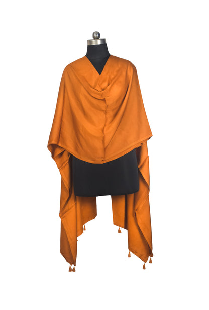 Plain Dyeing Modal Silk Dupatta with Tassels - 2.5 Mtr Length   -  SKU : 0106-RURU