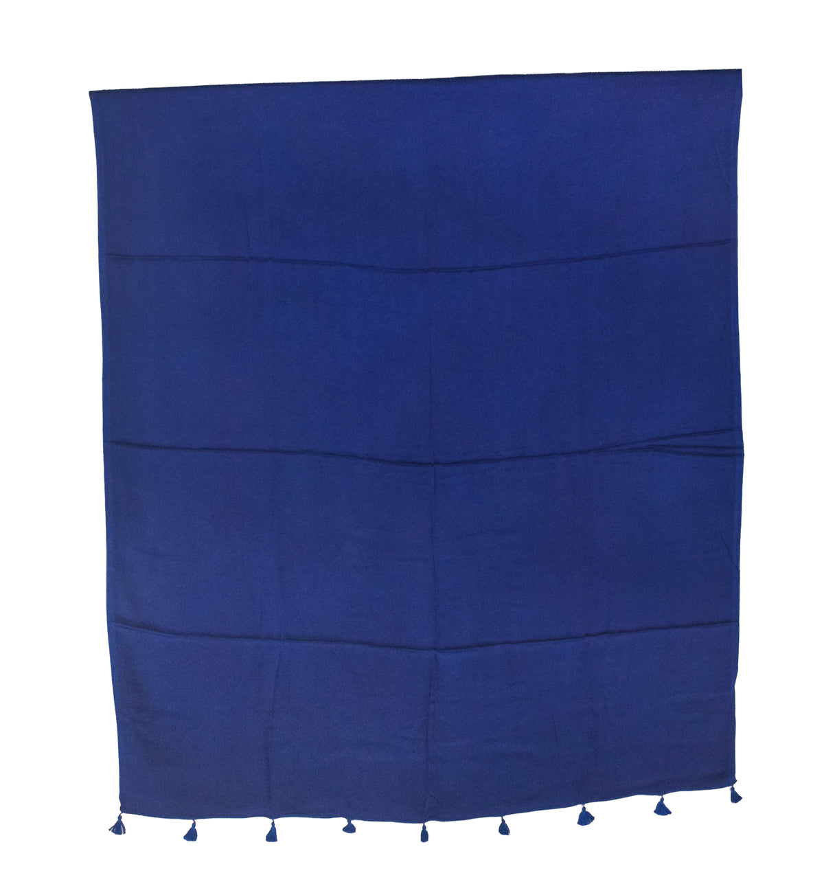 Plain Dyeing Modal Silk Dupatta with Tassels - 2.5 Mtr Length   -  SKU : 0106-RYRY