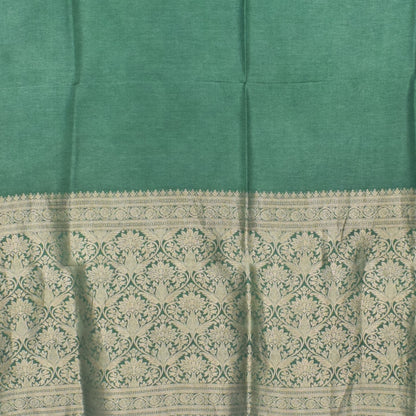 Plain Dyeing Dola Silk Dupatta With Full Nakshi Border & Tassels - 2.5 Mtr Length   -  SKU : AI15901N