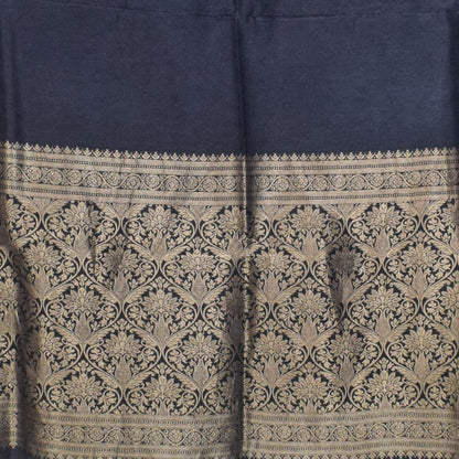 Plain Dyeing Dola Silk Dupatta With Full Nakshi Border & Tassels - 2.5 Mtr Length   -  SKU : AI15901K