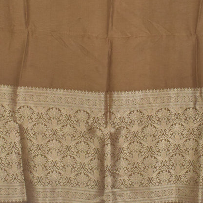 Plain Dyeing Dola Silk Dupatta With Full Nakshi Border & Tassels - 2.5 Mtr Length   -  SKU : ID11901B