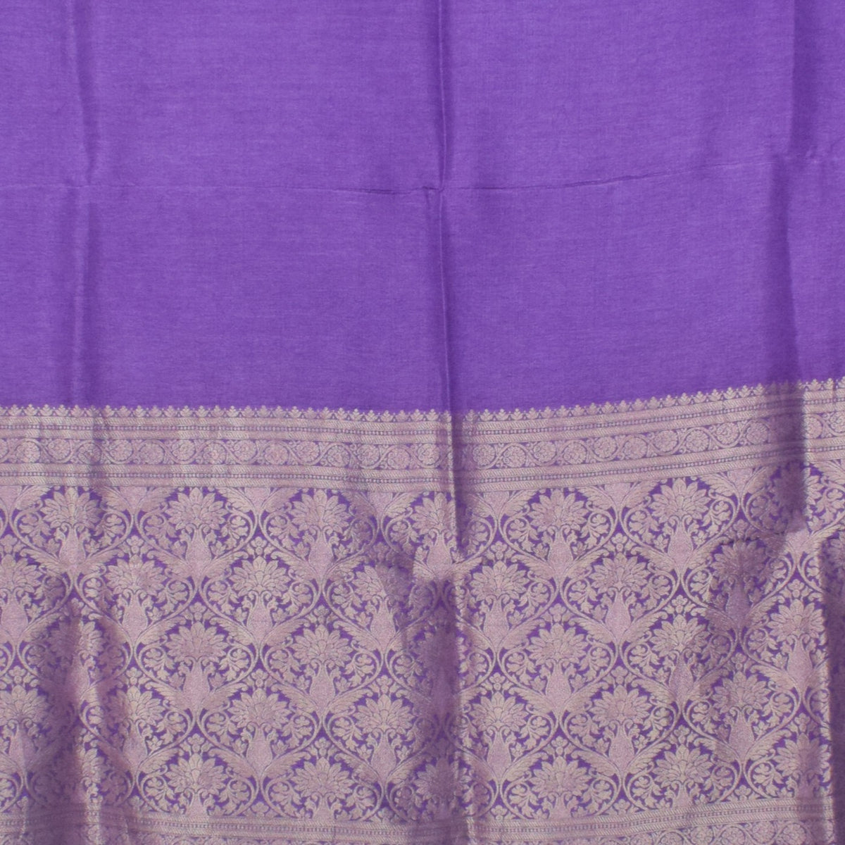 Plain Dyeing Dola Silk Dupatta With Full Nakshi Border & Tassels - 2.5 Mtr Length   -  SKU : AI15901A