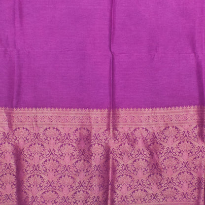 Plain Dyeing Dola Silk Dupatta With Full Nakshi Border & Tassels - 2.5 Mtr Length   -  SKU : AI15901O
