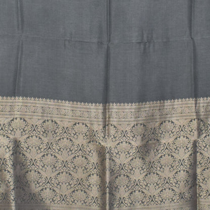 Plain Dyeing Dola Silk Dupatta With Full Nakshi Border & Tassels - 2.5 Mtr Length   -  SKU : AI15901F
