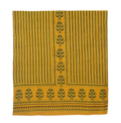 Ajrakh Cotton Natural Dye Three Colour Full Printed Hand Block Print Dress Material with 44 Inch wide Dupatta - 2.5 Mt Top    -  SKU : AI03501K