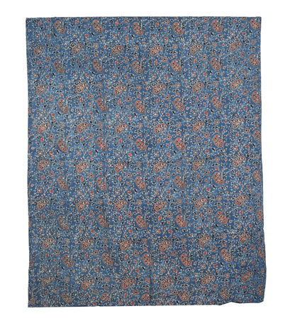 Ajrakh Satin Cotton Part Natural Dye Hand Block Print Dress Material with Bandhej Bottom and Dupatta - 2.5 Mt Top    -  SKU : MS17401P