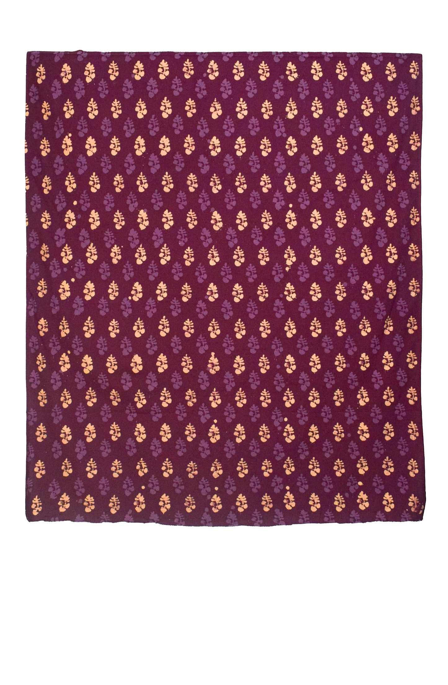 Wax Batik Cotton Three Colour Full Printed ( 3 Kam ) Hand Block Print Dress Material with 44 Inch wide Dupatta - 2.5 Mt Top    -  SKU : RA05401F